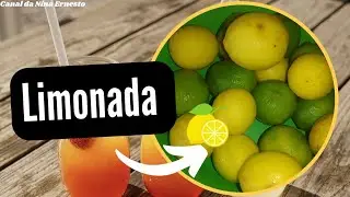 Como fazer uma Limonada |&deg; How to make a lemonade  #seinscreva   sign up, activate the bell