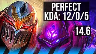 ZED vs MALZ (MID) | 12/0/5, Legendary, 400+ games | EUW Master | 14.6