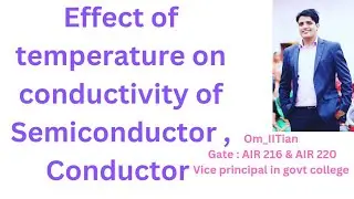 Effect of temperature on conductivity of Semiconductor and conductor