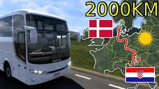 ETS2 Weekend Bus Trip (Aalborg to Zagreb) Denmark to Croatia | Euro Truck Simulator 2