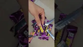 Satisfying ASMR unboxing of Munch bites chocolate 🍫 #foryou #ytviral #trendingshorts #chocolate