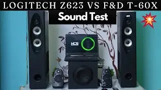 Logitech Z623 vs F&D T60-X Tower Speaker Sound Test Comparison | It's Surprising
