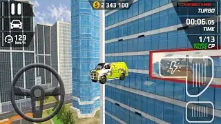 Smash Car Hit - Green Van 4x4 Driving Impossible City Stunts - Android Gameplay 3D