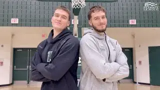 Ilic brothers enjoying their time together on the court at Loyola