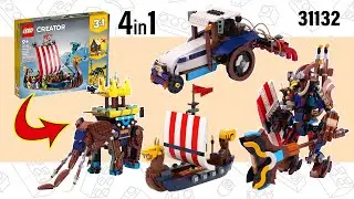 Набор LEGO Creator 4 в 1: Корабль викингов и Мидгардский змей (31132) [2010 деталей] &mdash; Альтернати...
