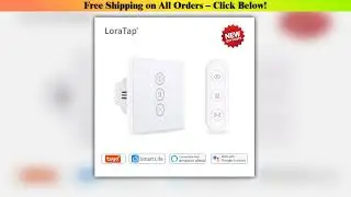 Tuya Smart Life EU WiFi Roller Shutter Curtain Switch for Electric Motorized Blinds with Remote