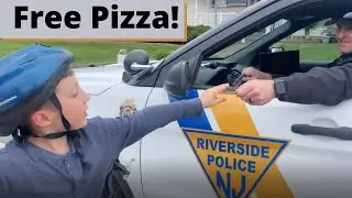 Free Pizza for Bike Helmet Safety Kids | Riverside Police New Jersey | Arnieris Pizzeria |