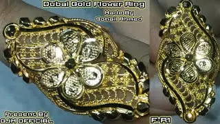 Dubai Gold Flower RING F-R1 | GJM Official Present