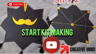 star kite banane ka tarika-star kite making#starkite#kitestar#creative Mehtab habib