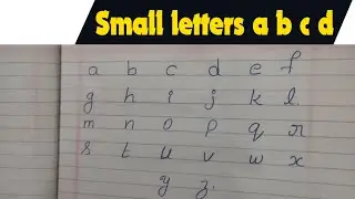 small letter a to z in English | Kids Learning | Doddlers |Learning|a b c d esmall letters