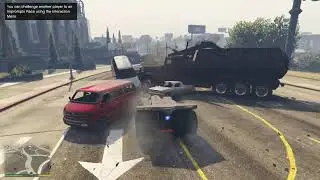 Vigilante vs Cerberus Truck GTA 5 online | Armored Pounder Custom Vs Cerberus Truck Killing Cerberus