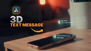 How to make TEXT MESSAGE Effect in Davinci Resolve