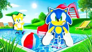 Sonic Plush Has the Craziest Pool Party