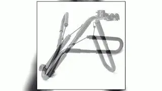 BIKIGHT Move By Bike Adjustable Black Aluminum Surfboard Rack Bicycle Surfboard Rack