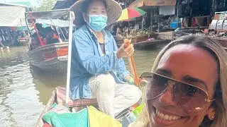 Tailandia, Bangkok, mercado del tren y mercado flotante 
