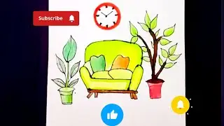How To Draw A Sofa Set🛋️  ||how to draw a sofa chair || how to draw a sofa step by step