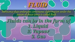Introduction to fluid mechanics (Real and ideal fluids) Types of fluids