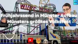 Frühjahrssend in Münster Aufbau 2024 2.Münsters größtes Volksfest(02. bis 10. März 2024)