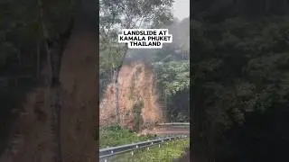 🇹🇭ANOTHER LANDSLIDE IN KAMALA PHUKET THAILAND DUE TO HEAVY RAINS  | AUGUST 27,2024 #shorts