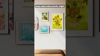his 75&rdquo; Hisense CanvasTV Looks Like Art on Your Wall 🤯🎨📺 #hisensetv #qledtv #smarttv #shorts