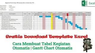 How to Create an Automatic Activity Table | Automatic Gantt Chart