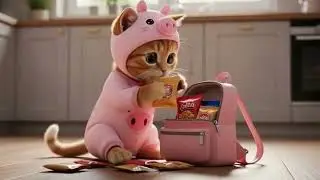 Mama Cat & Baby Cat's Heartwarming Picnic Adventure