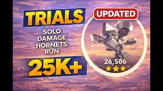 UPDATED Solo Damage Hornets Trial Run 25K+