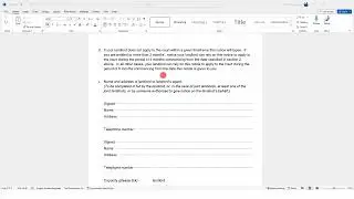 Section 21 Notice - Completion