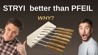 STRYI  Wood Carving Tools better then PFEIL  #woodcraft #woodworking #woodcarving #chiselset