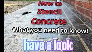 How to install concrete stencils | concrete driveway tutorial #concrete #decorativeconcrete