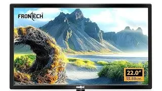 FRONTECH 22 Inch HD LED Monitor | Refresh Rate 60 Hz, 1680 X 1080  Wall Mountable  HDMI & VGA Ports,