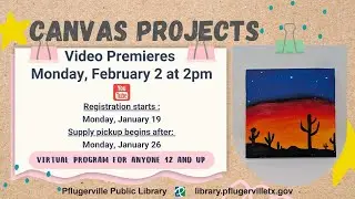 Canvas Projects - Desert Sunset Canvas