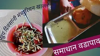 खुप दिवसांनी मंच्युरियन खाल्ले....#vedio#sawarde##nisarg