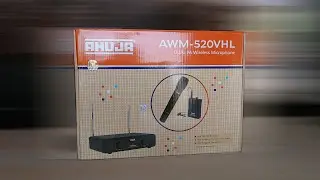 AHUJA AWM 520VHL  DUAL PA VHF WIRELESS MICROPHONE UNBOXING & REVIEW