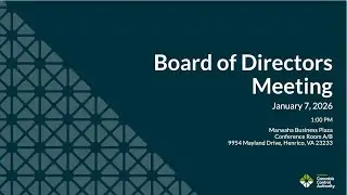 Virginia Cannabis Control Authority Board of Directors Meeting - January 7, 2025