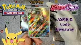 #ASMR | Pok&eacute;mon Scarlet & Violet Booster Box Opening & Online Reward Code Giveaway