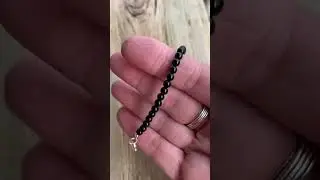 4mm Black Onyx Bracelet #bracelet #jewelry