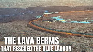 The Lava Flow And Lava Berms That Rescued The Blue Lagoon - Wide Drone View