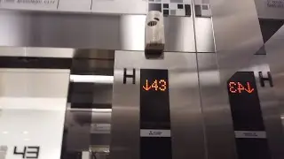 (Epic + Fast + Rare + Tall + Quiet) Mitsubishi Elevator/ Lift at Soho Podomoro City, Jakarta (High)