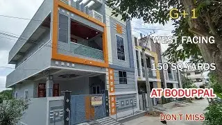 G+1 || WEST FACING || 150 SQ YARDS || AT BODUPPAL || HOUSE FOR SALE || DON'T MISS || URK PROPERTIES
