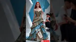 Disney Royalty in Sculptural Couture #aiart #disneyfashion #disneyprincess