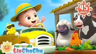 A Roda do Ônibus (Versão Animais da Fazenda) | Compilação | LiaChaCha Português - Músicas Infantis