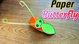 Cute paper butterfly easy l moving paper toys  paper craft l Diy l origami l arts # kids arts funtv