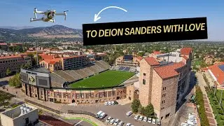 DEION SANDERS, WATCH THIS! CU Boulder's Folsom Field Drone Tour! Colorado Football Stadium