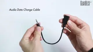 USB Female to AUX 3.5mm Male Jack Plug Audio Data Charge Cable - GearBest.com