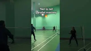 Net to net parallel mastery 🔥#viralvideo #shorts#badminton #badmintonlovers #trending 🔥🔥