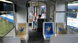 Kraków (Krakau) Triebwagen 329 ex Rheinbahn Düsseldorf GT8SU 3223 im Juli 2019