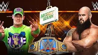 WWE MONEY BANK FIGHT JHON CENA VS BROWN STROWMAN #wwe