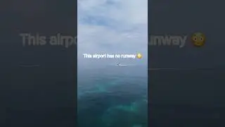 This airport has NO runway 😳✈️Planes land on water in the Maldives 🇲🇻Would you fly here?