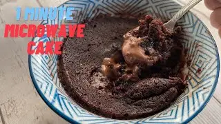 1 minute microwave chocolate mug cake recipe
